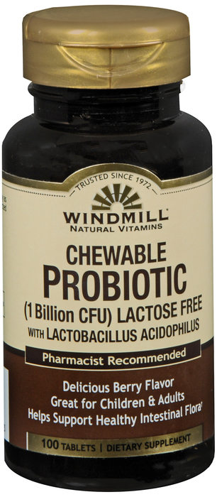 PROBIOTIC CHILD CHEW TAB 100CT WINDMILL