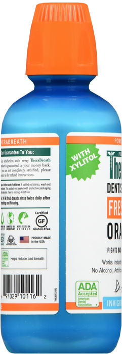 TheraBreath Fresh Breath Oral Rinse Icy Mint 16oz