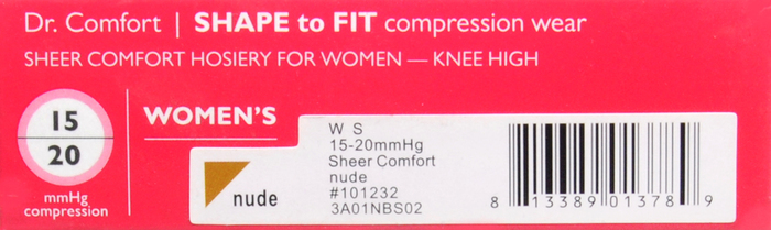 SHEER COMFORT W 15-20 NUDE SM DR COMFORT