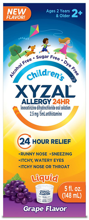 Xyzal Children's Allergy 24HR Grape Liquid 5oz