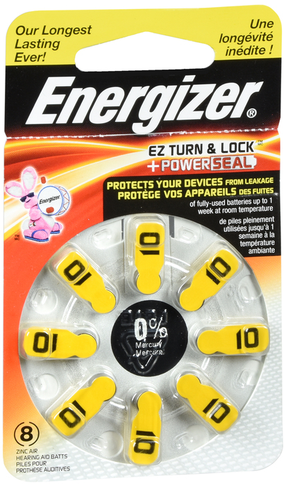 ENERGIZER HEARING AID EZ-TURN L10 8PK