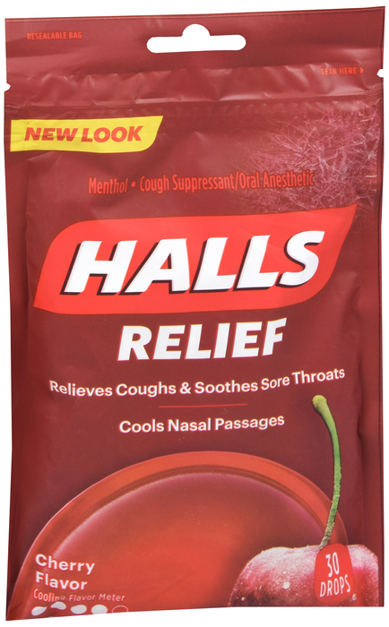 Hall's Cherry Flavor Cough Drops 30ct