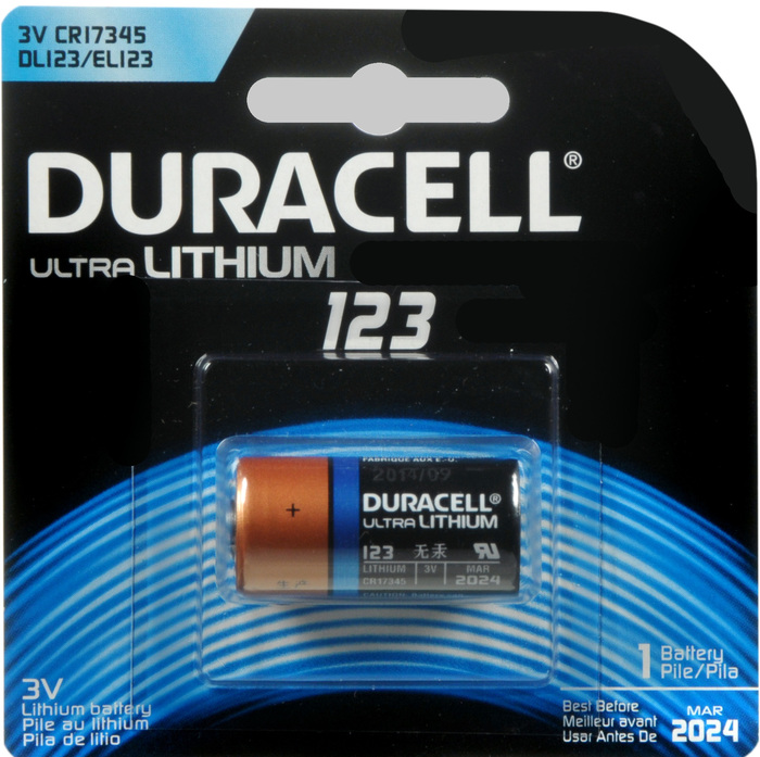 DURACELL ULT PHOTO LITHIUM DL123 SINGLE