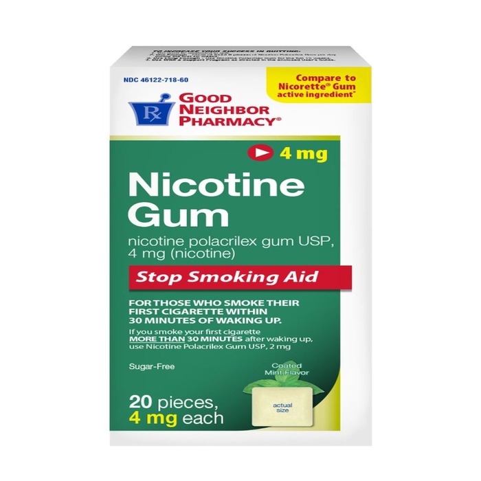 Good Neighbor Pharmacy Nicotine Gum 4mg Coated Mint 20ct