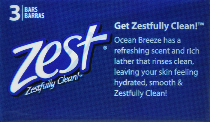 ZEST OCEAN BREEZE BATH BAR 3 PACK 3X4OZ