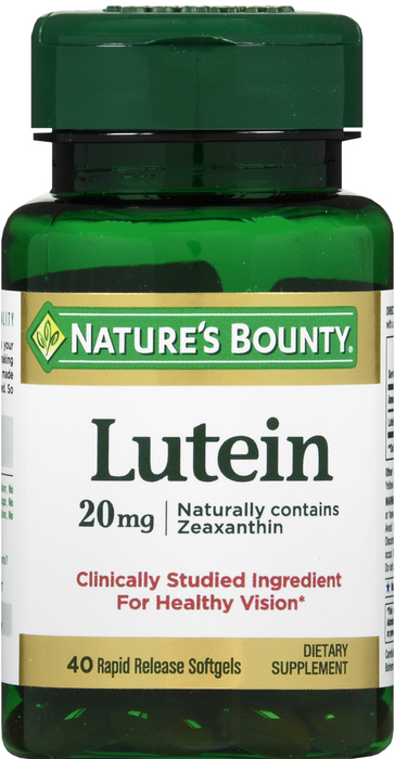 LUTEIN 20MG SOFTGEL 40CT NAT BOUNTY