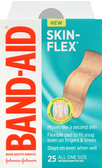 BAND-AID Skin-Flex Adhesive Bandages, One Size 25ct