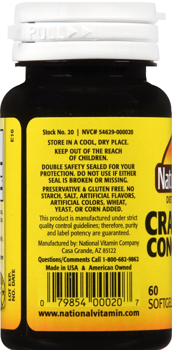 Nature's Blend Cranberry Concentrate 500mg Softgels 60ct