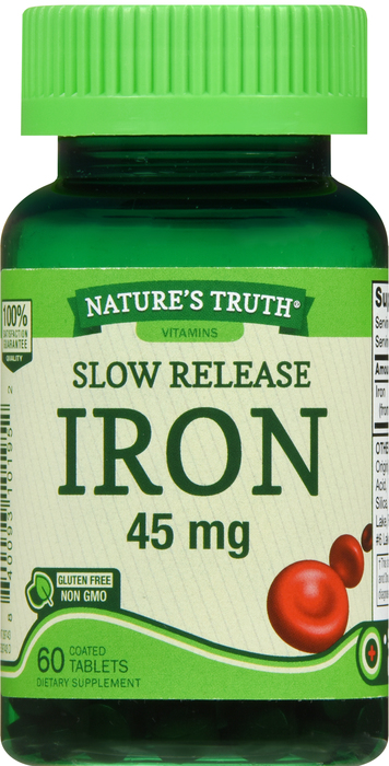 SLOW RELEASE IRON 45MG TAB 60CT NAT TRU