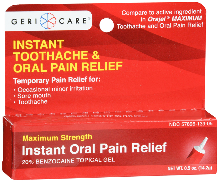 INSTANT ORAL PAIN RELIEF MAX GEL 0.5OZ