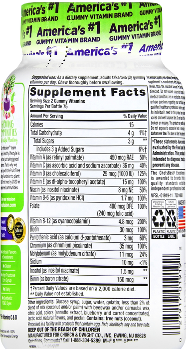 Vitafusion MultiVites Complete Multivitamin Gummies 150ct