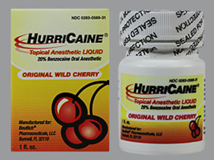 HURRICAINE 20% LIQUID JAR CHERRY 1OZ