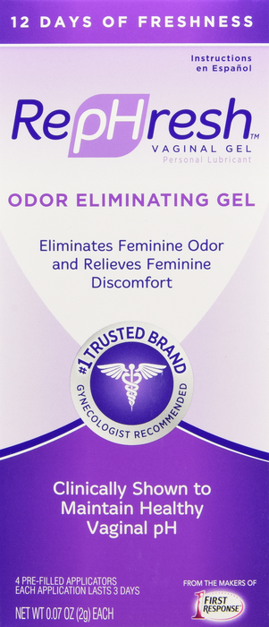 RepHresh Odor Eliminating Vaginal Gel 4ct