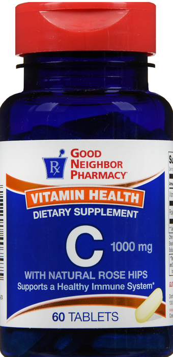 Good Neighbor Pharmacy Vitamin C 1000mg with Rose Hips Tablets 60ct