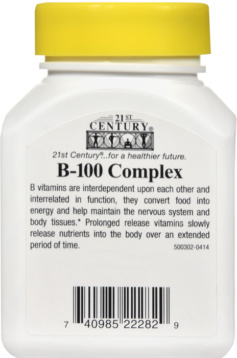 21st Century B-100 Complex Prolonged Release Tablets 60ct