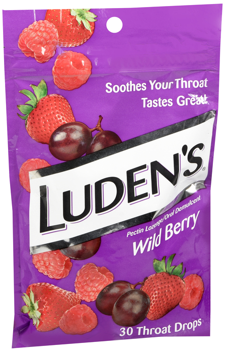 Ludenas Throat Drops Berry 30ct