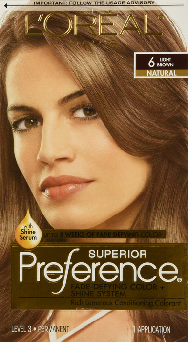 L'Oreal Paris Superior Preference Light Brown Permanent Hair Color 1ct