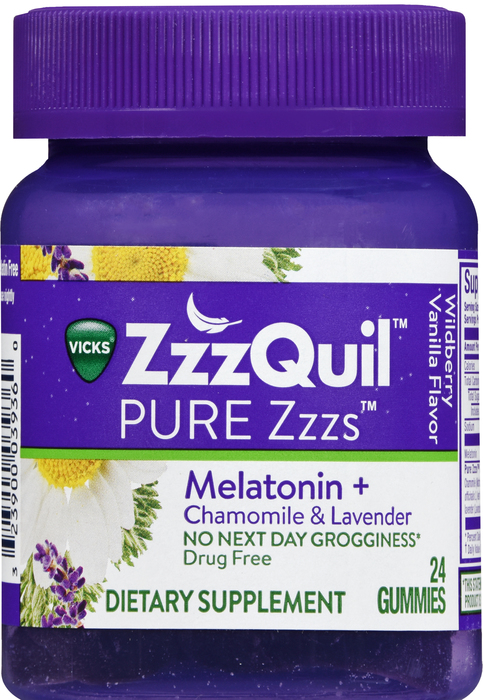 ZZZQuil Pure Zzzs Melatonin Sleep Gummies 24ct