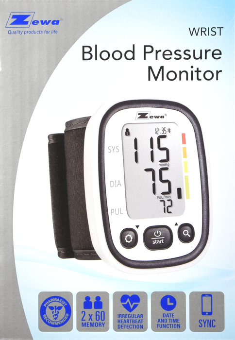 Zewa Blood Pressure Monitor Digital Premier Wrist