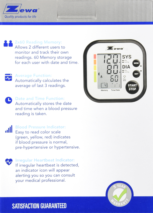 Zewa Automatic Blood Pressure Monitor UAM-710