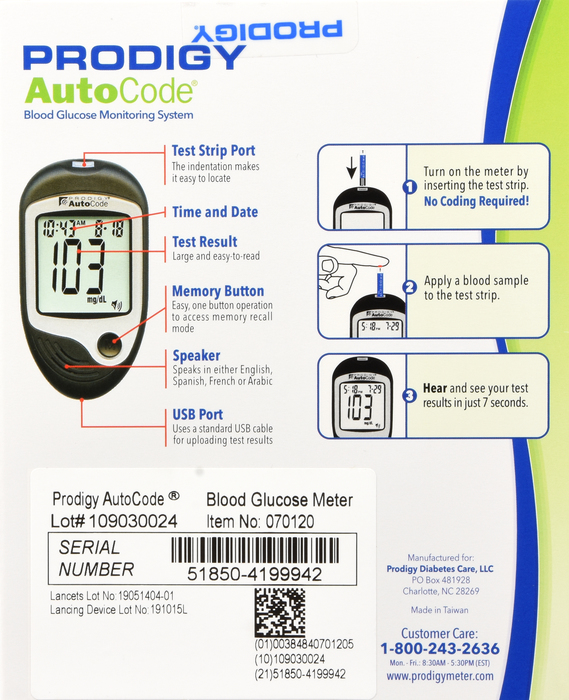 Prodigy AutoCode Talking Meter Kit