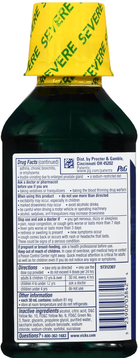 NYQUIL SEVERE COLD & FLU ORIGNL LIQ 12OZ