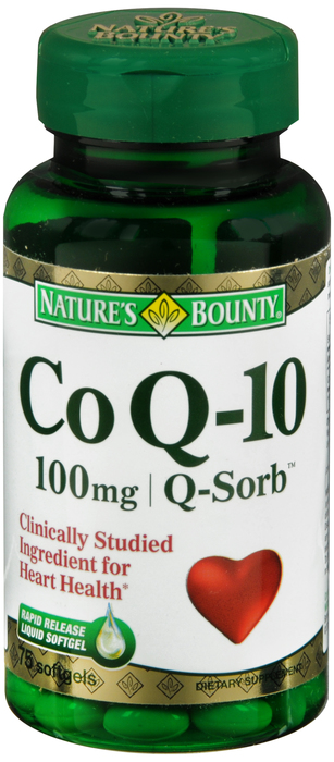 COQ-10 QSORB 100MG SGC 75CT NAT BOUNTY