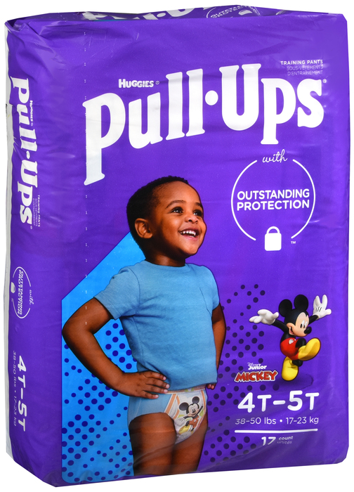 HUGGIES PULL-UPS BOY 4T-5T U/G 4X17CT