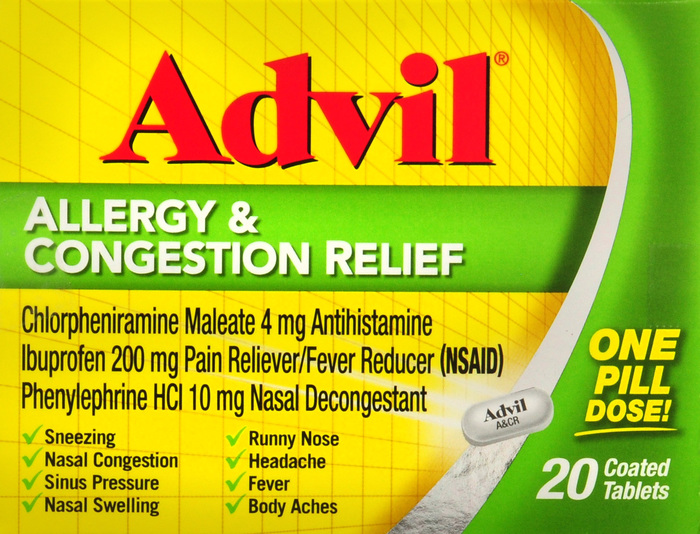 ADVIL ALLERGY CONGEST RELIEF TABLET 20CT