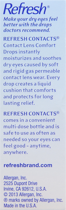 Refresh Contact Lens Comfort Moisture Drops 12ml