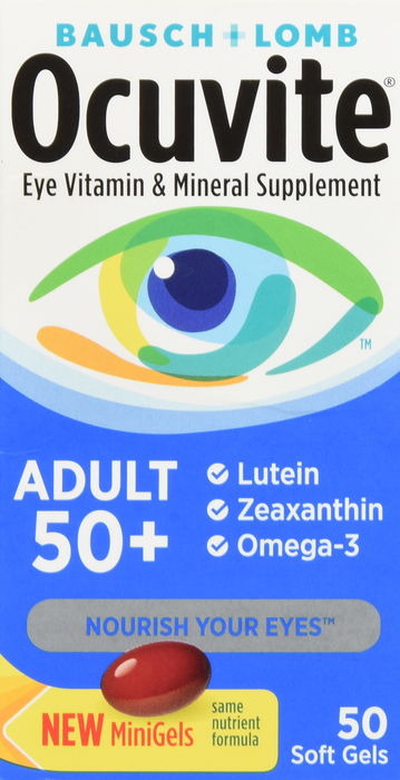 Bausch + Lomb PreserVision Ocuvite Adult 50+ Softgels 50ct