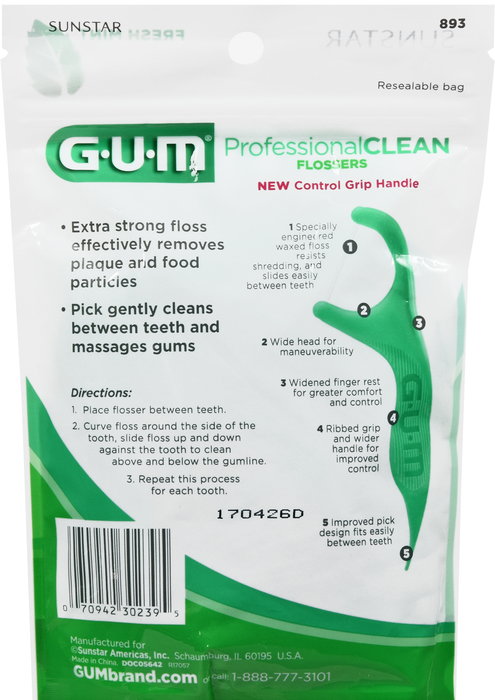 Gum Eez-Thru Mint Flossers 90ct