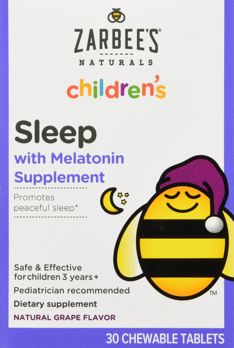 ZARBEES CHILD SLEEP TABLET GRAPE 30CT