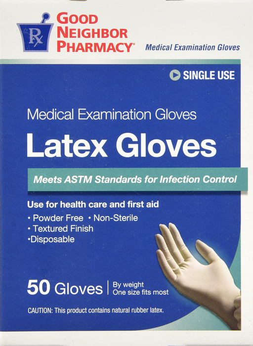 Good Neighbor Pharmacy Latex Gloves Powder Free 50ct