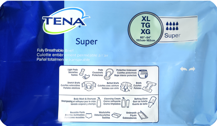 BRIEF XLG SUPER 4X15 TENA