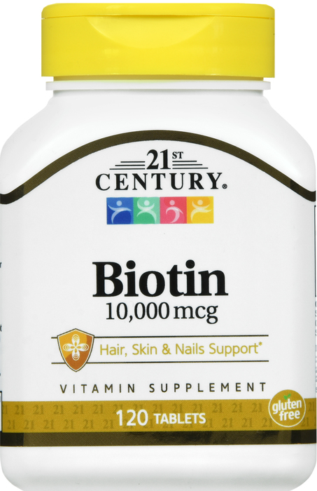 21st Century Biotin 10,000mcg Tablets 120ct