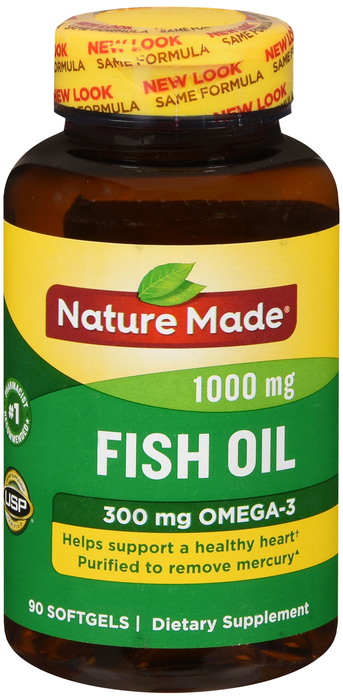 Nature Made FISH OIL 1000MG SOFTGEL 90ct