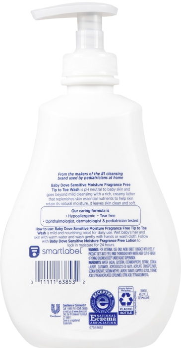 Dove Sensitive Moisturize Baby Wash 13oz