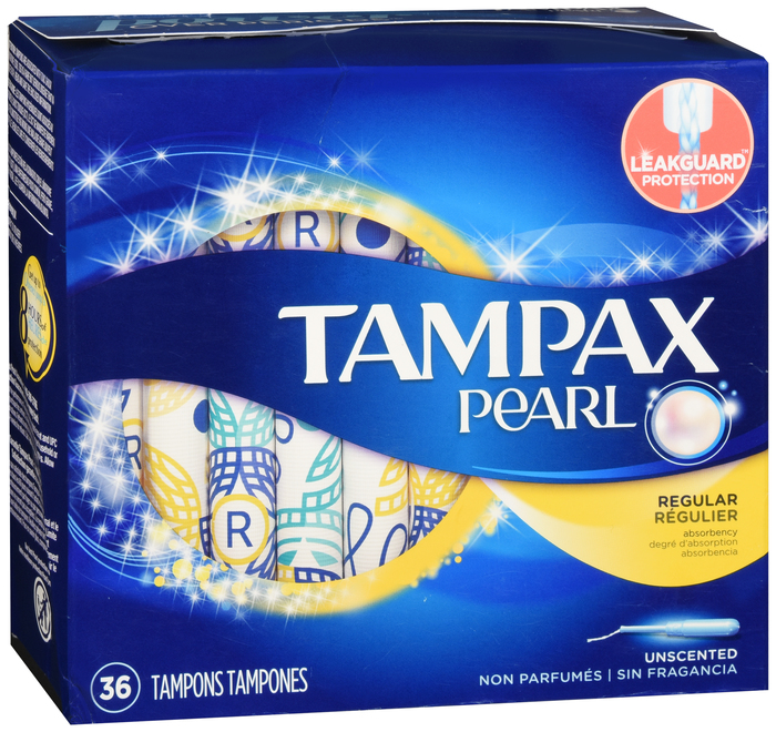 TAMPAX PEARL REGULAR UNSCENTED 36CT