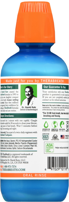 TheraBreath Fresh Breath Oral Rinse Icy Mint 16oz