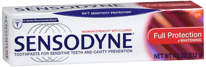 Sensodyne Full Protection Teeth Whitening Sensitive Toothpaste 4oz