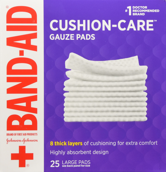 JJ GAUZE PADS 4IN X4INCH 25CT