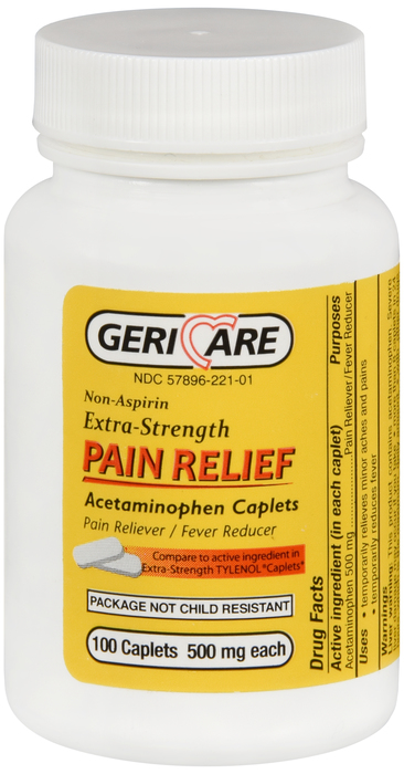 Acetaminophen 500mg Caplets 100ct