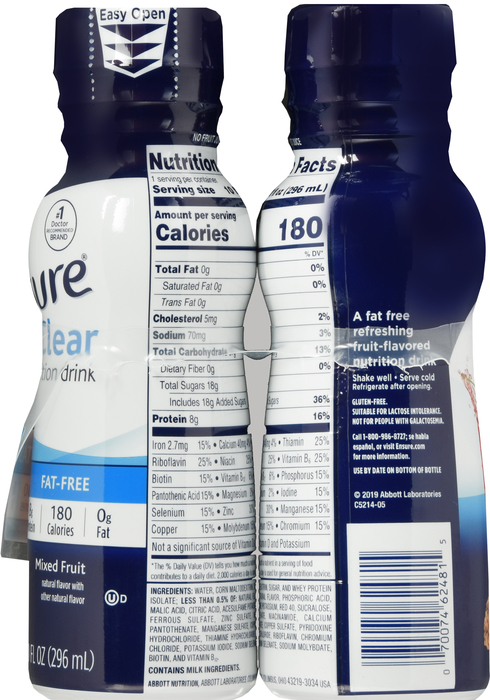 Ensure Clear Nutrition Drink 10oz Mixed Fruit 4ct