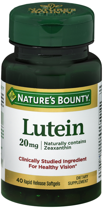 LUTEIN 20MG SOFTGEL 40CT NAT BOUNTY