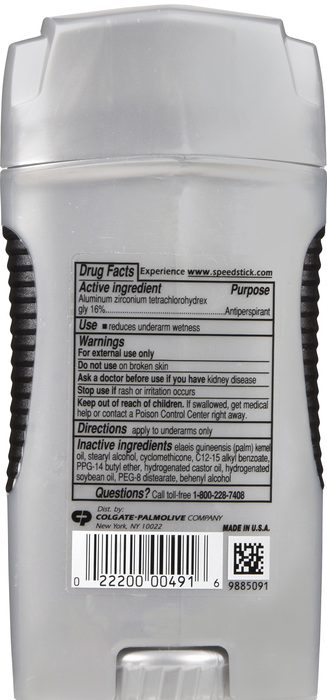 SPEED STICK A/P UNSCENTED 3OZ