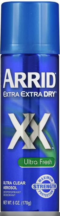 Arrid XX Antiperspirant Ultra Fresh Aerosol Deodorant 6oz