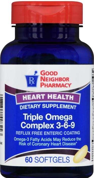 Good Neighbor Pharmacy Omega Triple Omega Complex Enteric Softgels 60ct