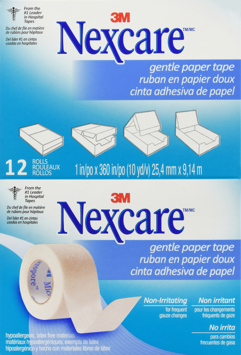 Nexcare Micropore Tape 12x1”X10yd