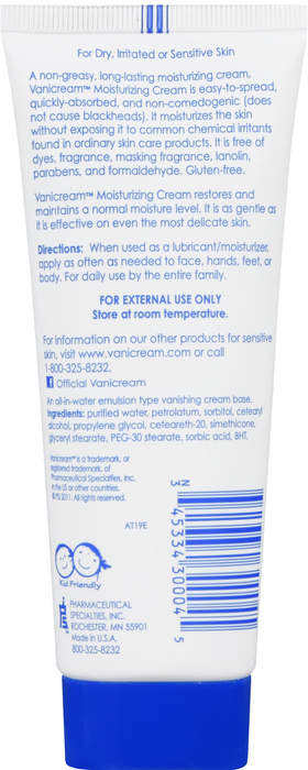 Vanicream Moisturizing Skin Cream 4oz